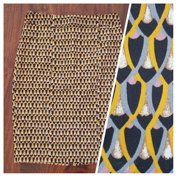 Mossimo Supply Co. Dresses & Skirts - MOSSIMO Pencil Skirt Black Brown Gray Orange Pink Art Deco